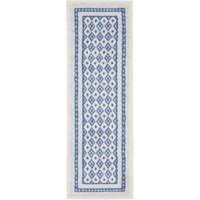 Nourison Whimsicle Ivory Blue WHS13 2ft. x 6ft. Rect. Rug