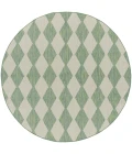 Nourison Positano Blue Green POS04 8 ft. X Round Rug