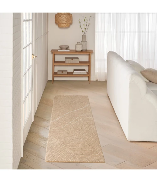 DKNY Pure Angles Camel ANG01 8 ft. Rect. Rug