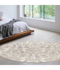Nourison Jubilant Ivory Beige JUB09 8 ft. X Round Rug