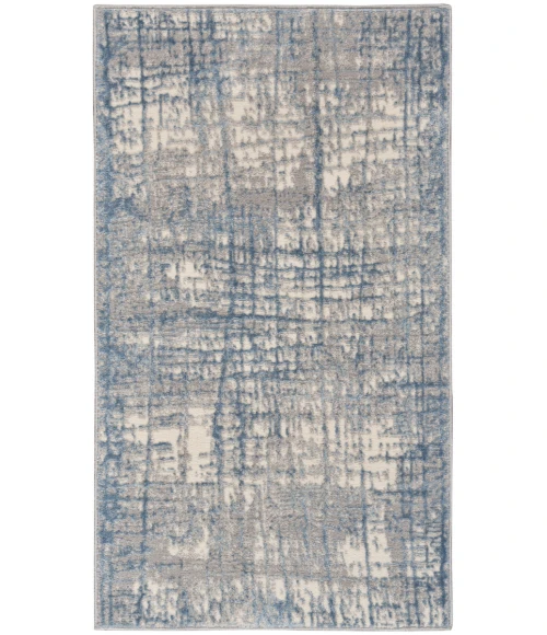 Calvin Klein Rush Area Rug CK950 Ivory Blue