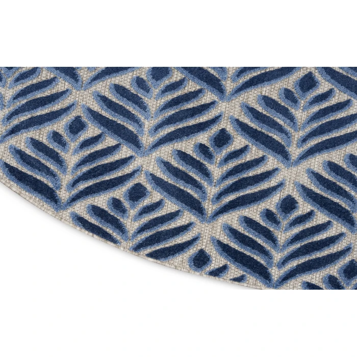 Nourison Aloha Blue ALH35 7’10” Round Rug