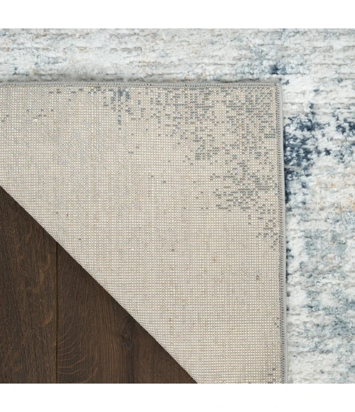Nourison Dekor Grey Navy DEK07 2 ft. X 4 ft. Rect. Rug