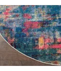 Nourison Celestial Round Area Rug CES09-Blue/Yellow