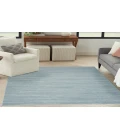 Nourison Washable Essentials Aqua WAE01 5 ft. 3 in. X 7 ft. 3 in. Rectangle Rug
