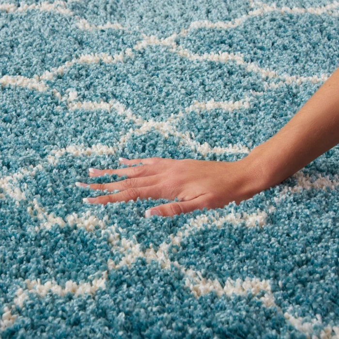 Nourison Home Amore Blue AMOR2 3ft.11in. x Round Round Rug