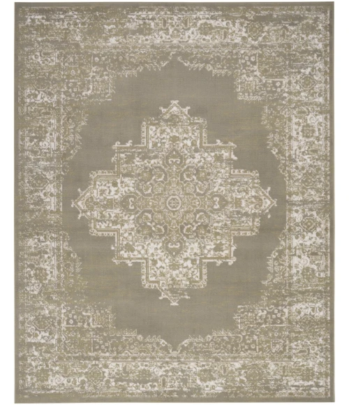 Nourison Grafix Olive GRF14 9 ft. X 12 ft. Rect. Rug