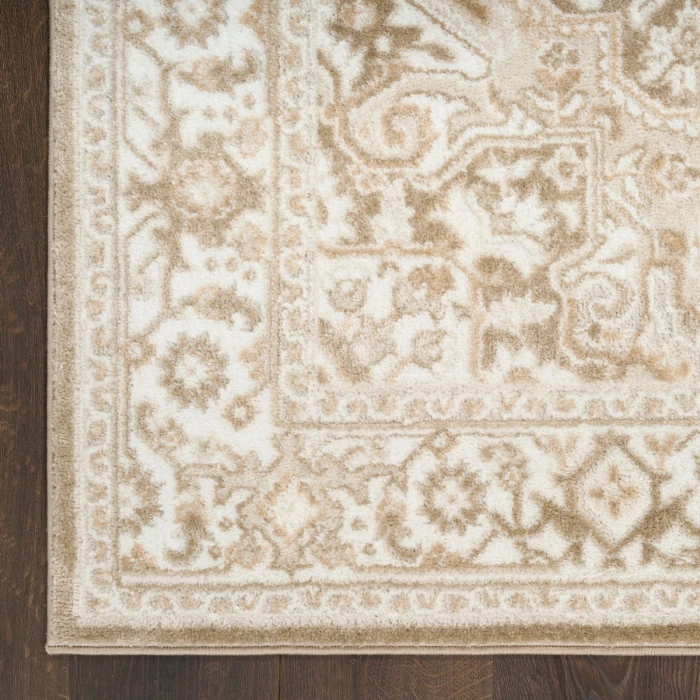Nourison Dekor Taupe Ivory DEK08 5 ft. 3 in. X 7 ft. Rect. Rug