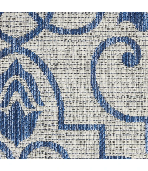 Nourison Home Country Side Blue CTR04 7ft. x 10ft. Rect. Rug