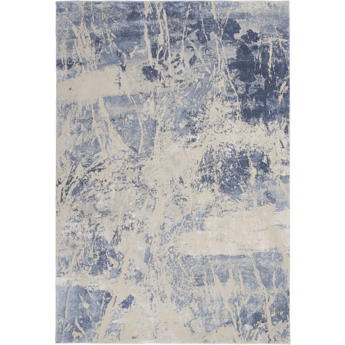 Nourison Home Silky Textures Blue SLY02 3ft.11in. x 5ft.11in. Rect. Rug