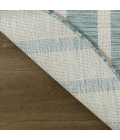 Nourison Positano Aqua Ivory POS03 4ft. Round Rug