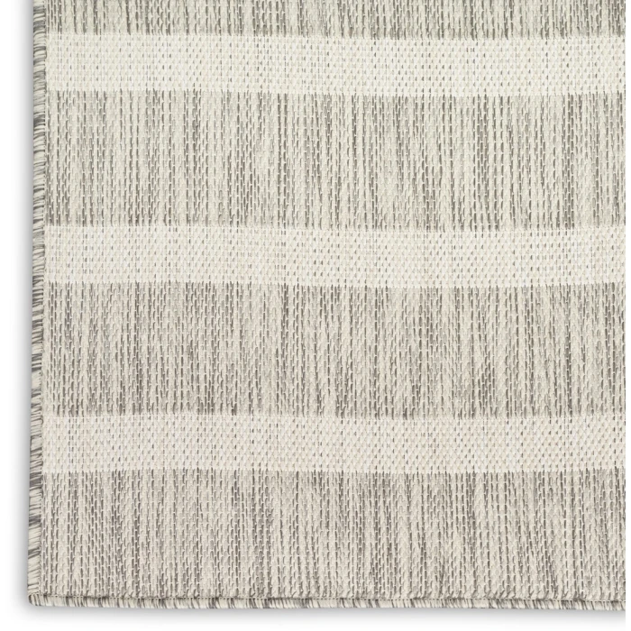 Nourison Positano Grey Ivory POS03 2ft.2in. x 8ft. Rect. Rug