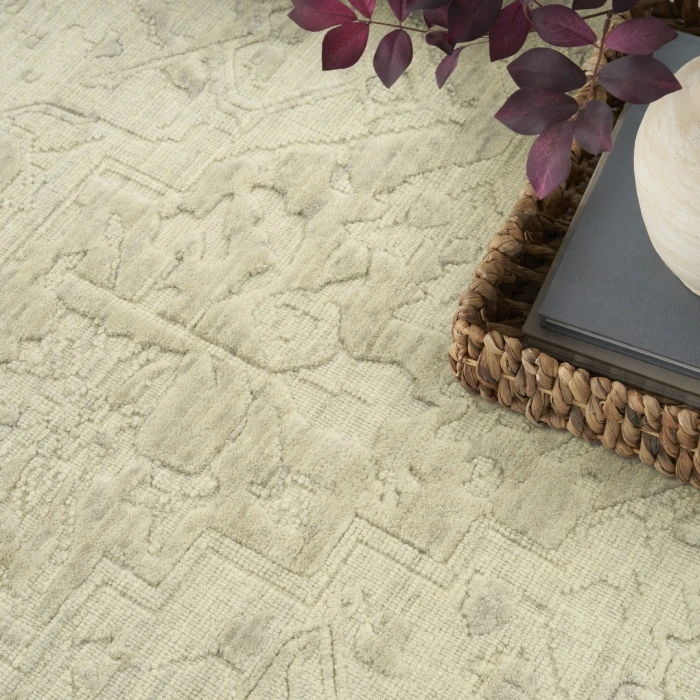 Nourison Ravello Ivory Grey RVL02 9ft.9in. x 13ft.9in. Rect. Rug