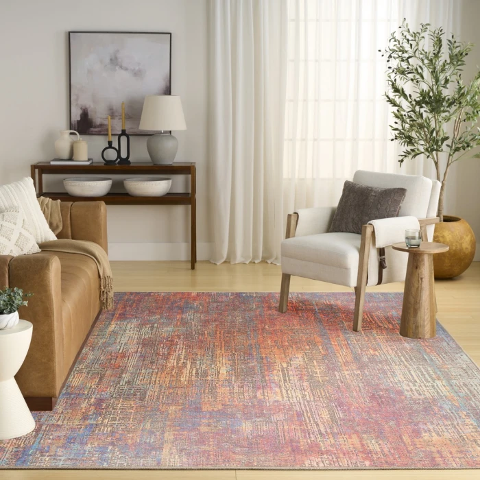 Nourison Home Botanical Washables Multicolored BOT05 4ft. x 6ft. Rect. Rug