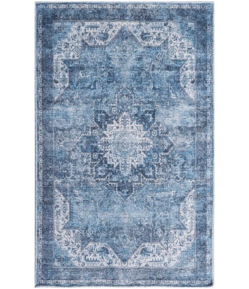 Nourison Nourison Washables Blue NWB15 3 ft. X 5 ft. Rect. Rug