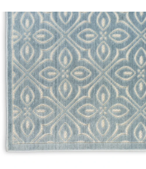Nourison Home Washable Charm Blue WCH03 5ft. x 7ft. Rect. Rug