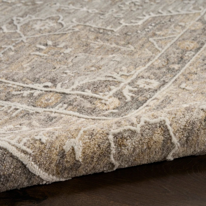 Nourison Retreat Grey RET02 10 ft. X 13 ft. Rect. Rug
