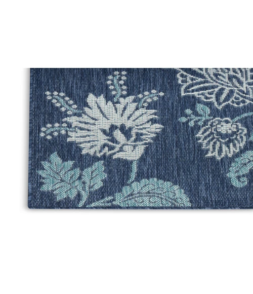 Nourison Garden Oasis Navy GOA03 8 ft. X 10 ft. Rectangle Rug
