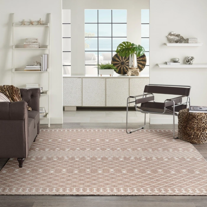 Nourison Positano Beige POS02 8 ft. X 10 ft. Rect. Rug