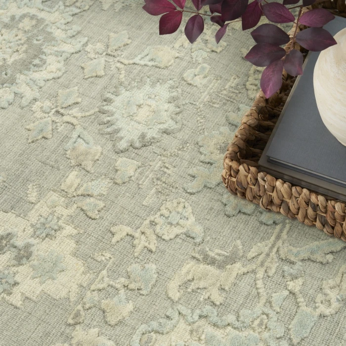 Nourison Ravello Grey Blue RVL01 5ft.3in. x 7ft.3in. Rect. Rug