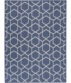Nourison Home Horizon Indoor/Outdoor HOZ01 Navy 6 ft. X 9 ft. Area Rug