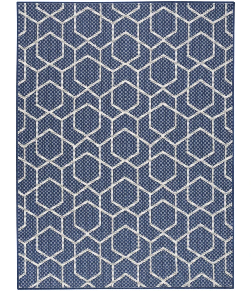Nourison Horizon Indoor/Outdoor Navy HOZ01 6 ft. X 9 ft. Rect. Rug
