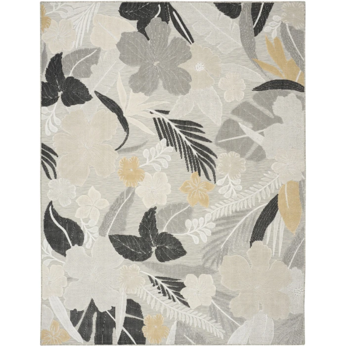 Nourison Home Suncoast Grey SNC01 7ft.10in. x 9ft.10in. Rect. Rug