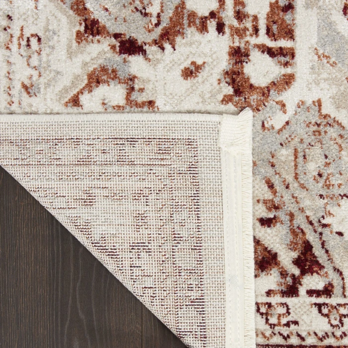 Nourison Carina Brick Silver CNA01 2ft.2in. x 7ft.6in. Rect. Rug