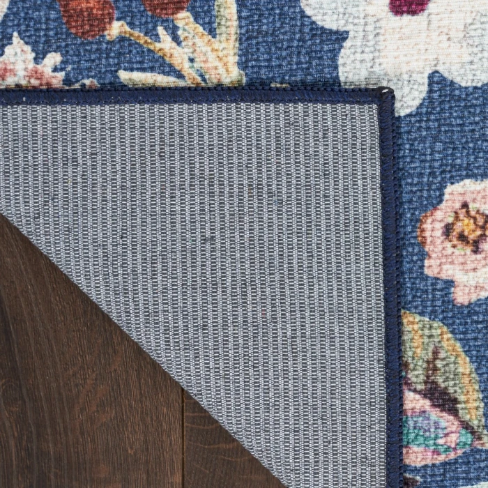 Nourison Nourison Washables Navy Multicolor NWB01 9 ft. 2 in. X 12 ft. Rect. Rug