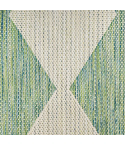 Nourison Positano Blue Green POS04 2 ft. X 6 ft. Rect. Rug