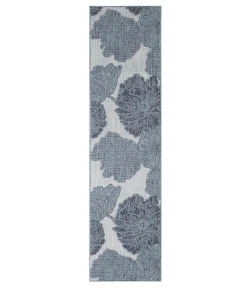 Nourison Home Garden Oasis GOA04 Blue 2 ft. X 8 ft. Area Rug