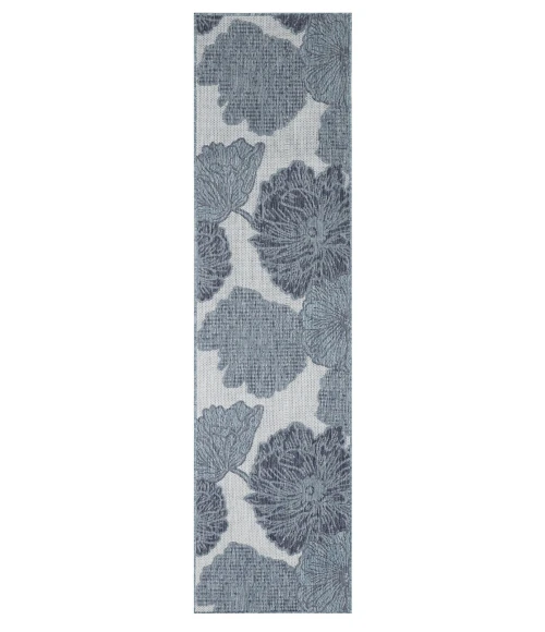 Nourison Garden Oasis Blue GOA04 2 ft. X 8 ft. Rect. Rug