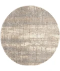 Nourison Dreamy Shag Ivory Beige DRS09 8ft. Round Rug