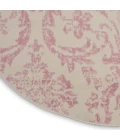 Nourison Jubilant Round Area Rug JUB09-Ivory/Pink