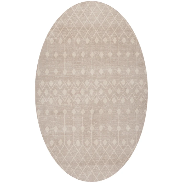 Nourison Grafix Beige GRF37 8 ft. Round Rug