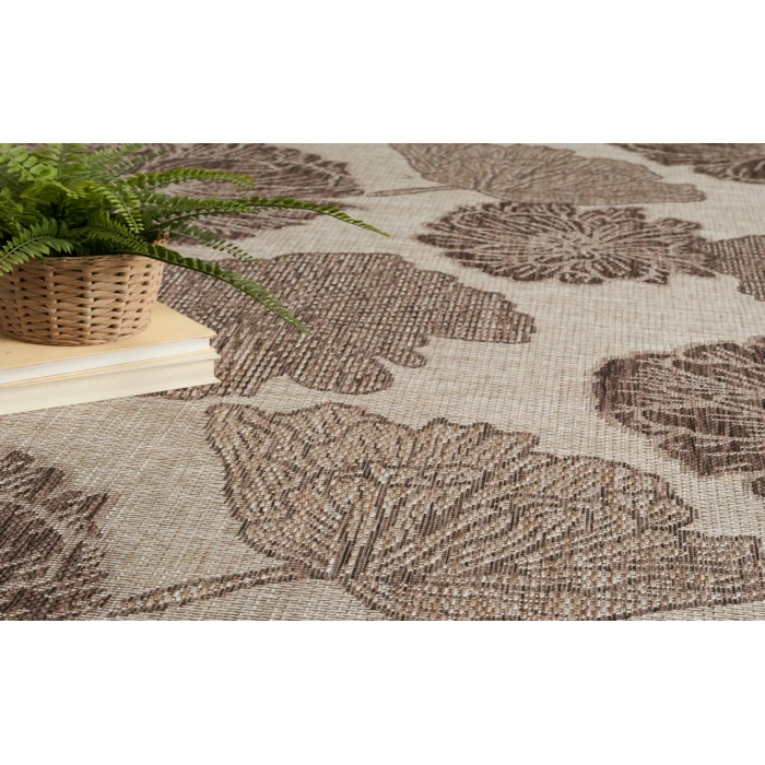 Nourison Garden Oasis Natural GOA04 4 ft. X 6 ft. Rectangle Rug