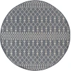 Nourison Positano Navy Blue POS02 6ft. Round Rug