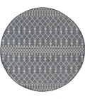 Nourison Positano Navy Blue POS02 6ft. Round Rug