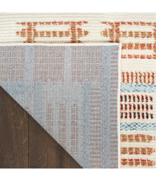 Nourison Nordic Ivory Rust NRC16 8 ft. X 10 ft. Rect. Rug