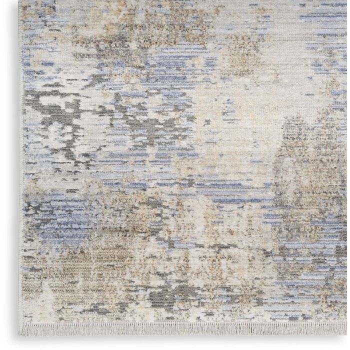 Nourison Home Abstract Hues Blue ABH01 7ft.10in. x 10ft. Rect. Rug