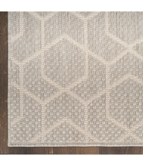 Nourison Horizon Indoor/Outdoor Grey HOZ01 2 ft. X 6 ft. Rect. Rug
