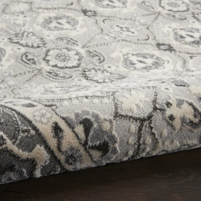 Nourison Grand Villa Grey KI83 2ft.3in. x 7ft.3in. Rect. Rug