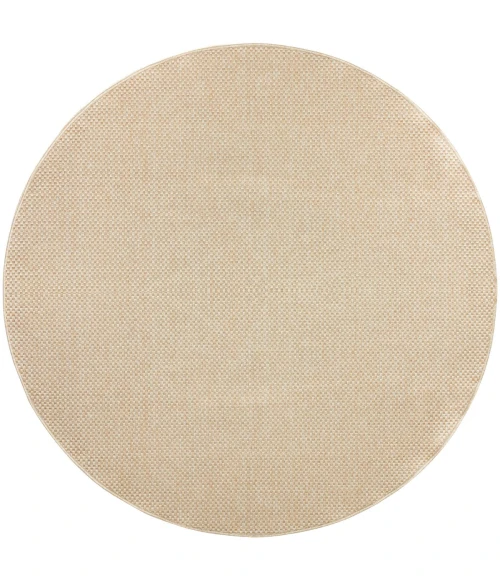 Nourison Tulum Cream TLM03 8 ft. X Round Rug