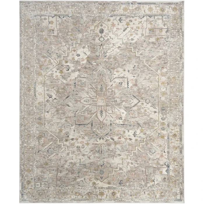 Nourison Home Antique Fusion Grey ANF02 3ft.11in. x 5ft.10in. Rect. Rug