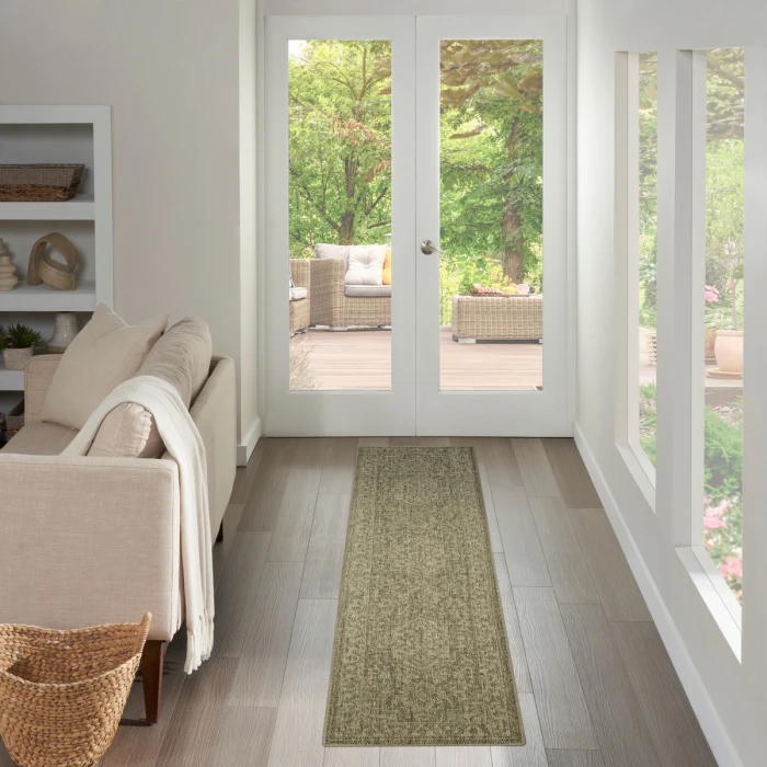 Nourison Tulum Olive TLM05 2 ft. 2 in. X 10 ft. Rect. Rug