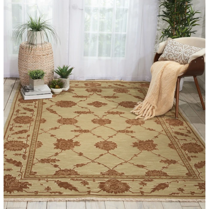 Nourison Home Silk Pointe Gold SKP1 7ft.10in. x 9ft.10in. Rect. Rug