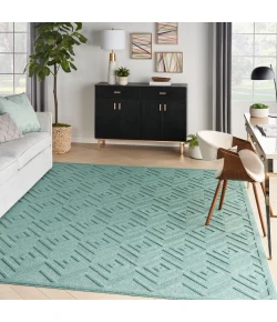 Nourison Home Versatile NRV01 Aqua Teal 7 ft. X 10 ft. Area Rug
