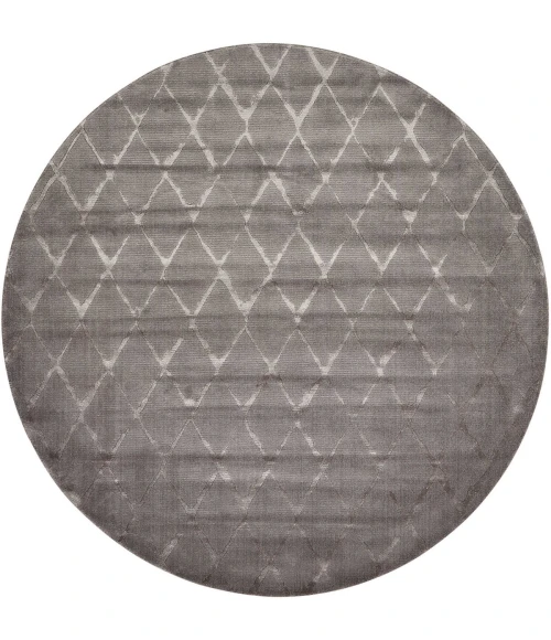 Nourison Twilight Round Area Rug TWI15 Grey 8' Round