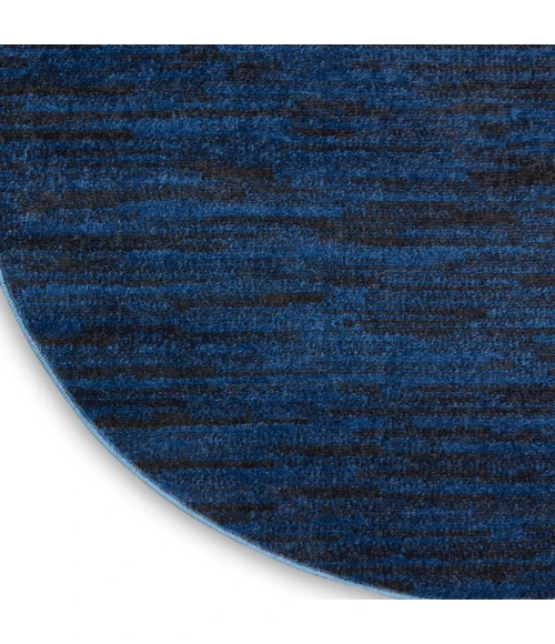 Nourison Essentials Midnight Blue Area Rug NRE01-Midnight Blue