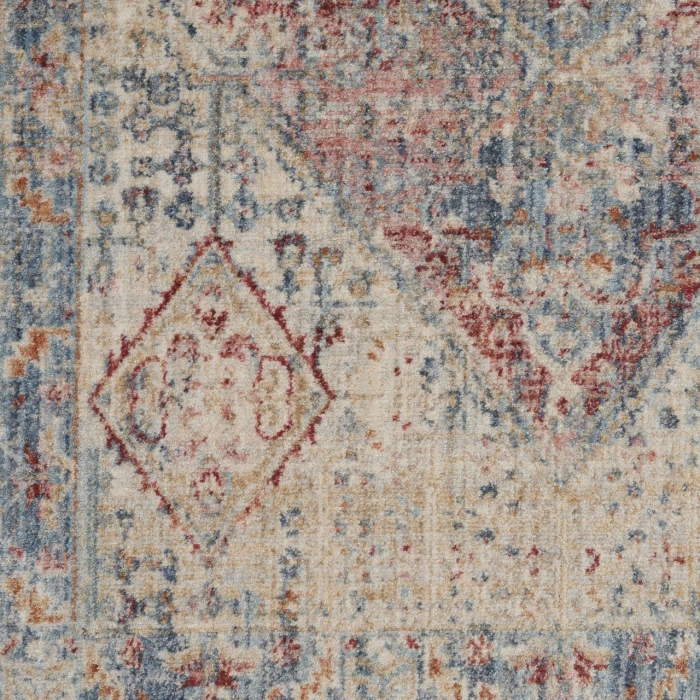Nourison Home Homestead Blue HMS03 2ft.7in. x 12ft. Rect. Rug